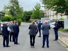 Führung über das Gelände der DEULA Rheinland anlässlich der Halbjahrespresskonferenz der LV Milch NRW