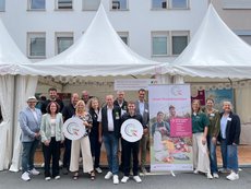 Gruppenfoto aller Aussteller beim NRW-Tag 2026 in Münster