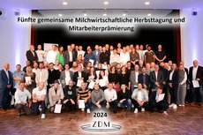 Ausgezeichnete Mitarbeiter bei der milchwirtschaftlichen Herbsttagung 2024