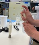 Untersuchung der Milch im Labor
