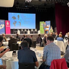 Begrüßung der Gäste beim Forum Milch NRW 2022