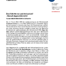 Pressemitteilung Forum Milch NRW