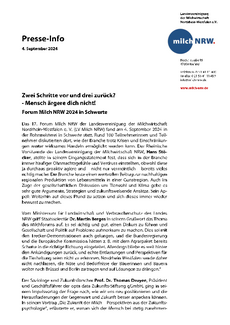 Pressemitteilung Forum Milch NRW