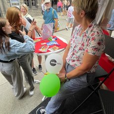 Teilnehmer beim Gewinnspiel