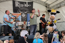 Rockband Randale auf dem Hafenfest in Muenster