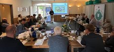 Bei der Halbjahrespressekonferenz der LV Milch 2024 auf dem Lefkeshof