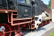 Lotte unter Dampf bei der Museumslok in Altenbeken