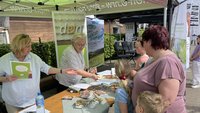 Informationsstand zur regionalen Landwirtschaft
