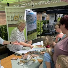 Informationsstand zur regionalen Landwirtschaft