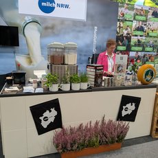 Messestand der LV Milch