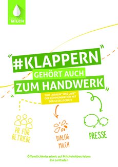 Titel des PR-Handbuches "Klappern gehört zum Handwerk"