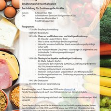 Programmankündigung der Fortbildun