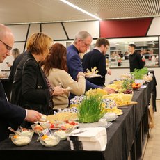 Die Branchenvertreter ließen es sich schmecken