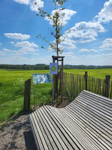 Rast im Bergischen mit Infotafeln