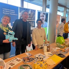 Stand der LV Milch NRW bei der Vorankündigung zur Gründen Woche 2025