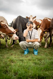 Milkfluencer Tag 2 Food-Creator auf Kuhweide