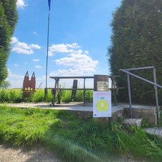 Aussichtspunkt am Wanderweg im Bergischen