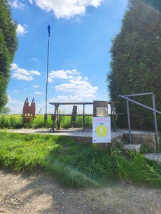Aussichtspunkt am Wanderweg im Bergischen