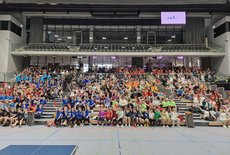 Gruppenbild aller Teilnehmer vom Milchcup Bezirksturnier
