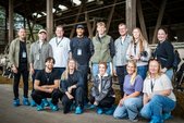 Zum Fototermin in den Stall bei der Milkfluencer-Tour von Dialog Milch 2026