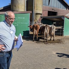 Thomas Berning als Referent beim Workshop Mit der Kuh per Du
